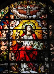 Poster - Jesus, stain glass