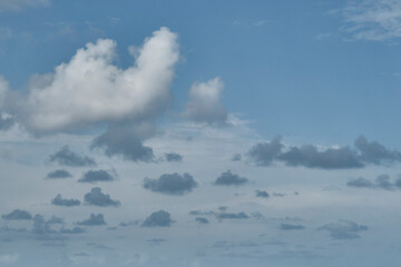 Wall Mural - clouds in blue sky