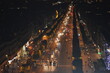 Champs-Élysées at night from Arc de Triomphe