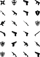 
Weapons Vector Icons 
