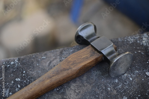 Fotografía Traditional craft hammer ,Thai wooden.