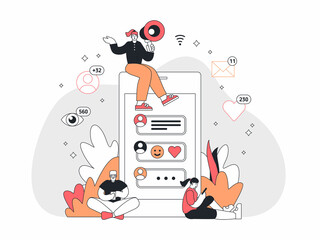Poster - People using social media for data promotion