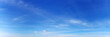 © tanarch - Panorama sky with cloud on a sunny day. Beautiful cirrus cloud.