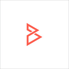 Letter B technology smart and modern a slick logo for a web and mobile app growth platform.