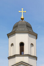 Church Tower Gold Cross