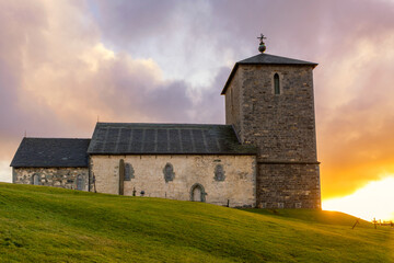 Medieval norwegian church. Location: Avaldsnes, Karmøy