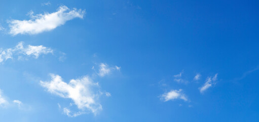Wall Mural - blue sky with tiny clouds for background