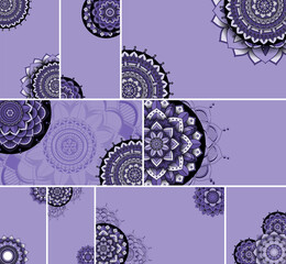 Sticker - Beautiful mandala design background