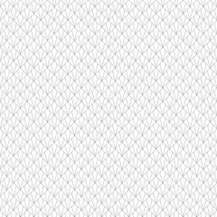 Interlocking polygons tessellation background. Image with repeated triangles, quadrangles, rhombuses, kites. Seamless pattern with scales. Modern motif. Peacock. Palm tree leafs grid. Vector for print