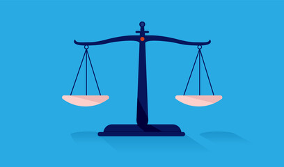 Wall Mural - weight scale vector illustration on blue background