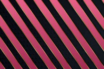 Poster - abstract geometric background. luxury wallpaper with variation element are diagonal pattern use pink and gold colors and dot pattern in any variant size. horizontal layout.