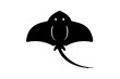 stingray animal icon vector illustration
