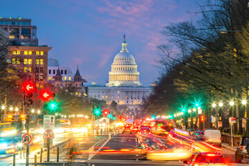 Fototapete - The United States Capitol building in Washington, D.C.