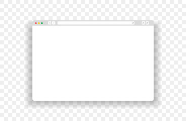 Poster - Web browser window dark ui template. Mockup web page window for computer.