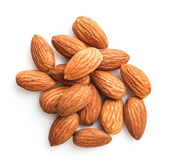 Canvas Print - Small pile of almond nuts