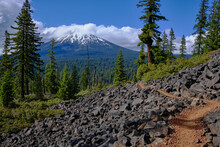 Mount McLoughlin, Oregon From Scenic Section Of Pacific Crest Trail