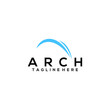 arch logo template vector