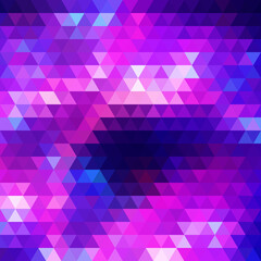 Wall Mural - A bright abstract background with a geometric texture of triangles. 