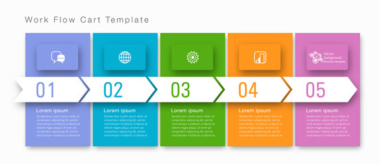 Wall Mural - Timeline. Business chart template. Vector graphics.