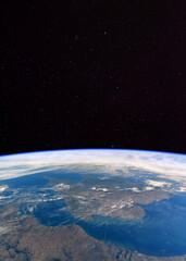 Wall Mural - the uk from the international space station (iss). elements of this immage supplied by nasa.