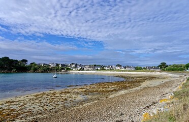 Canvas Print - Plage De Koréjou, Plouguerneau, Finistère, Bretagne, France 