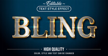 Editable Text Style Effect - Bling Theme Style.