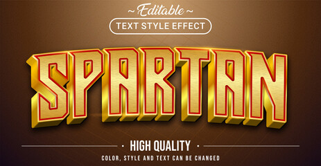 Poster - Editable text style effect - Spartan theme style.