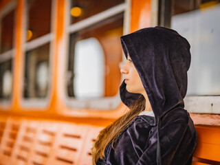 portrait of woman model beautiful look street colors body black and white colors fashion hat sensual cuban Painted lips