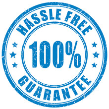 Hassle free guarantee ink rubber stamp