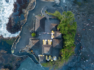 Wall Mural - Tanah Lot Temple in Bali Indonesia Drone view 