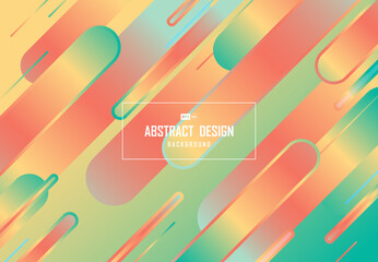 Poster - abstract colorful gradient line pattern artwork design of cover poster background. illustration vect