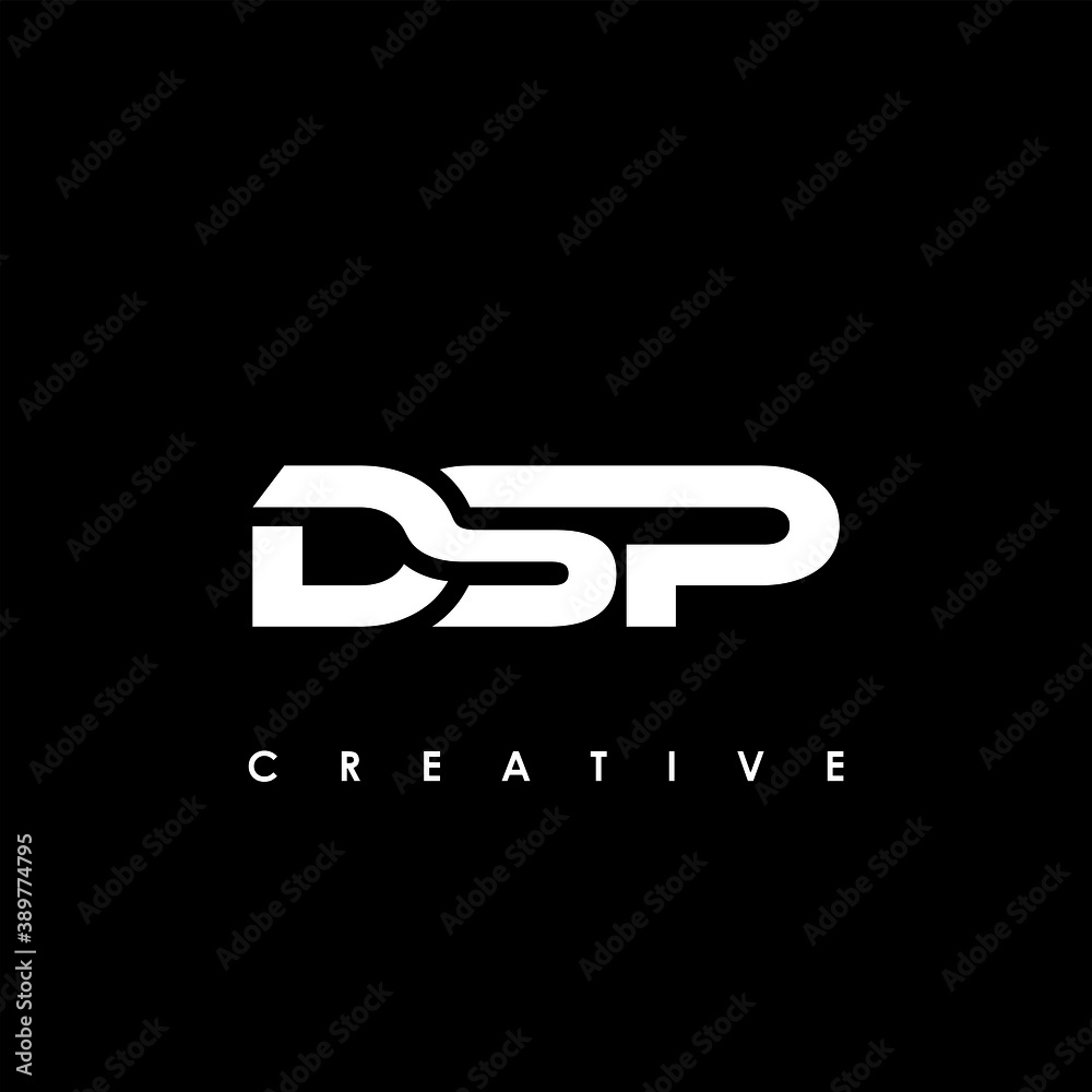 DSP Letter Initial Logo Design Template Vector Illustration Stock ...