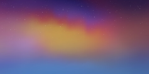 Wall Mural - polar lights, starry sky. northern landscapes. vector illustration, eps10