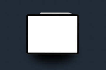 Canvas Print - realistic tablet mockup scene. template for application, website, game, business presentations, ui u