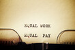 © WINDCOLORS - Equal work equal pay