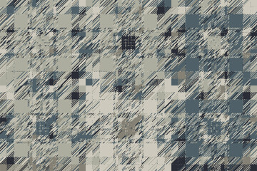 Poster - Modern glitch background. Color geometric abstract pattern vector.