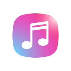 Wall Mural - Music - Mobile App Icon