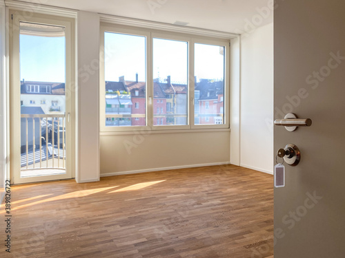 Fotografía Rental apartment cleaned and ready for a new tenant to move in - Modern, bright