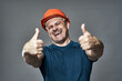 © Xalanx - Engineer in hard hat thumbs up