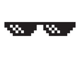 Fototapeta Dziecięca - Thug life / deal with it sunglasses / glasses flat vector icon for apps and websites