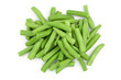 © kolesnikovserg - Green beans isolated on a white background with clipping path, Top view. Flat lay