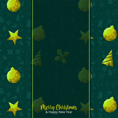 Wall Mural - merry christmas and new year luxury holiday greeting card