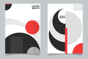 Wall Mural - Minimal Geometric Posters Set. Vector illustration