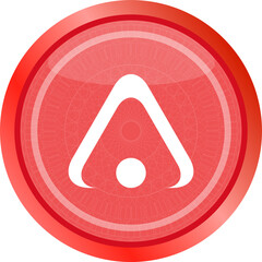 Fototapete - abstract technology button, web icon isolated on white