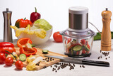Fototapeta Do pokoju - very useful and necessary fixture in the kitchen; blender for grinding food preparation products