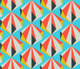 Poster - Seamless geometric pattern with the image of Christmas balls. Vector design for holiday web banner, business presentation, brand package, fabric, print, wallpaper, postcards.