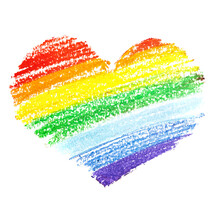 Rainbow Heart By Crayon