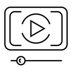 Play video icon vector illustration