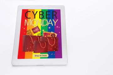 LGBT business online shopping concept and cyber monday sale promotion idea