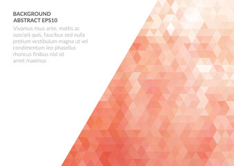 Poster - An abstract background with a geometric texture of triangles. White space for text.